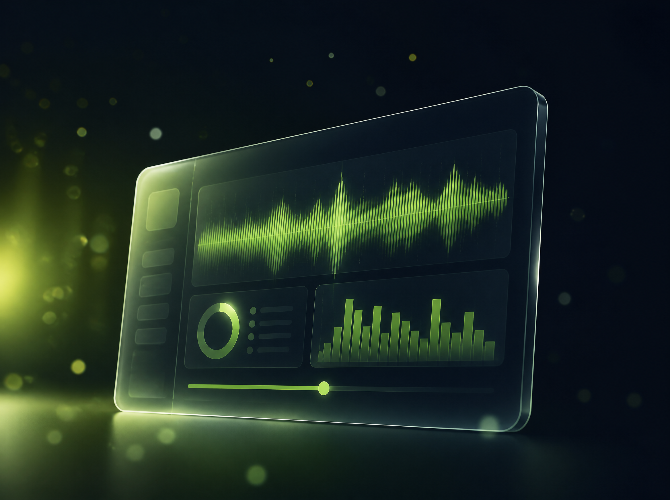 Abstract preview of the LIWY artist dashboard showing release analytics
